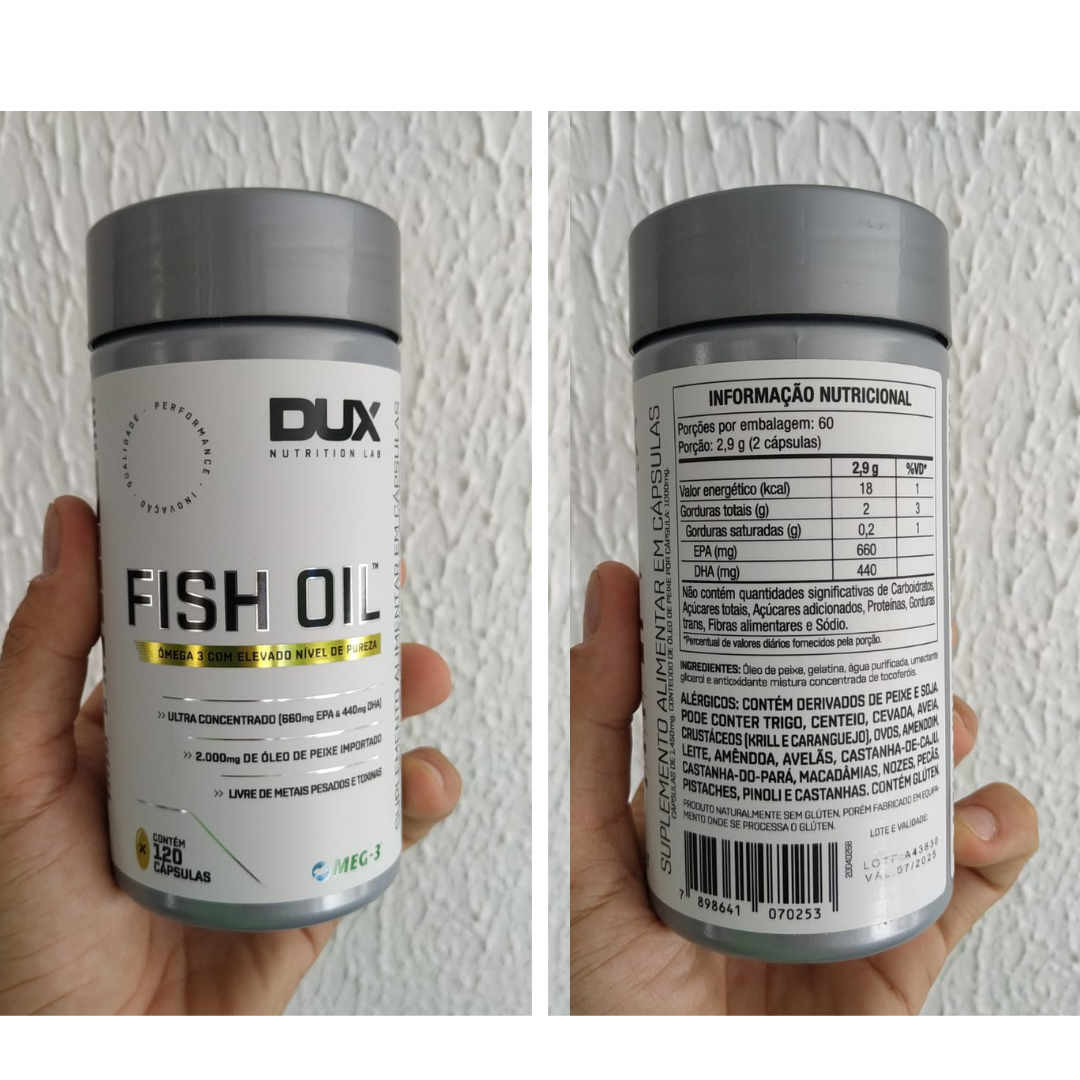 DUX ÔMEGA 3 FISH OIL - 120 CAPS