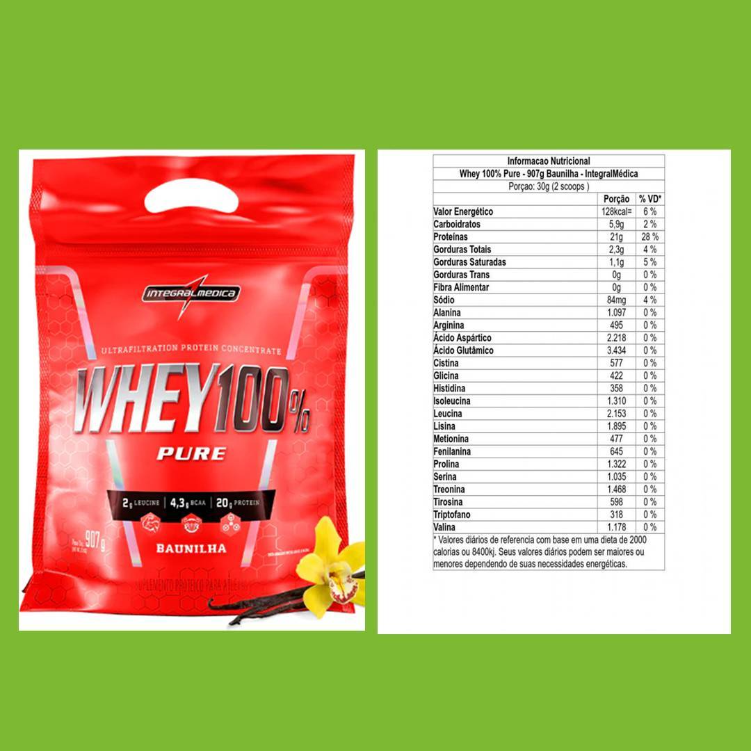 INTEGRAL MÉDICA WHEY CONCENTRADO 100% PURE