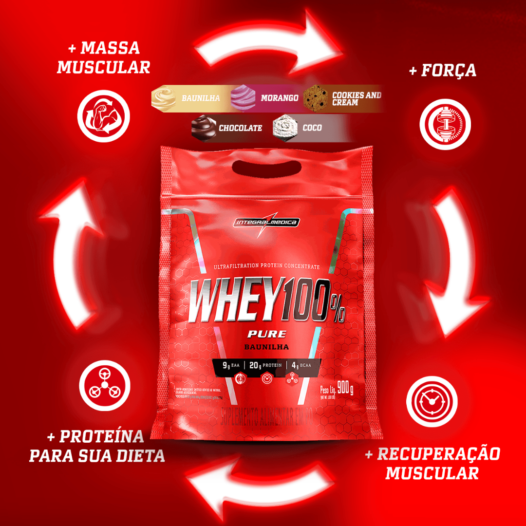 INTEGRAL MÉDICA WHEY CONCENTRADO 100% PURE