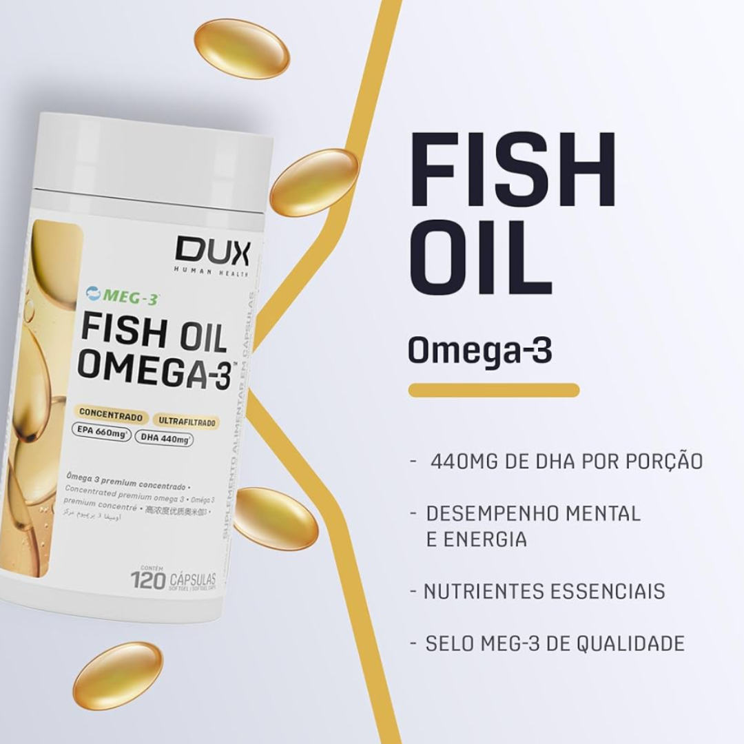 DUX ÔMEGA 3 FISH OIL - 120 CAPS