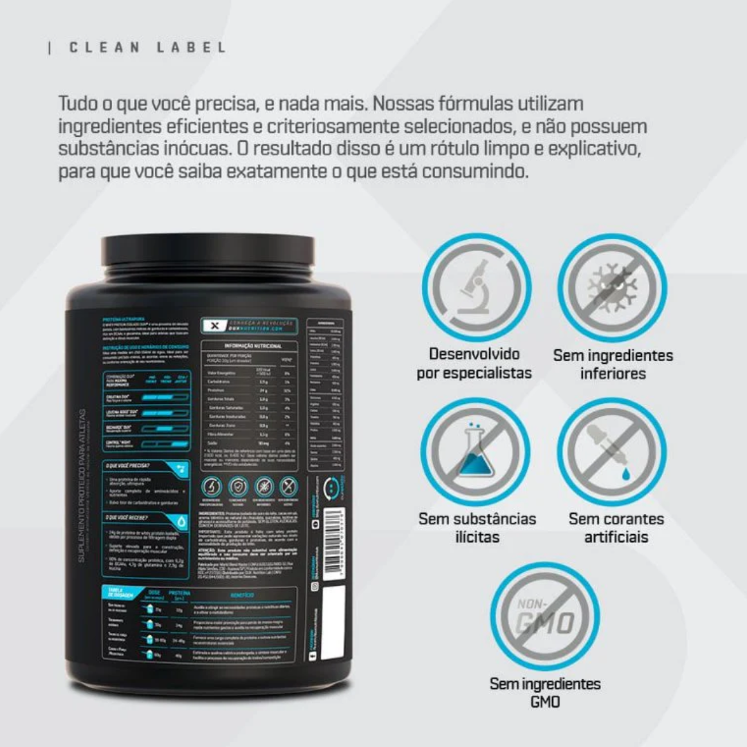 DUX WHEY PROTEIN ISOLADO POTE 900G