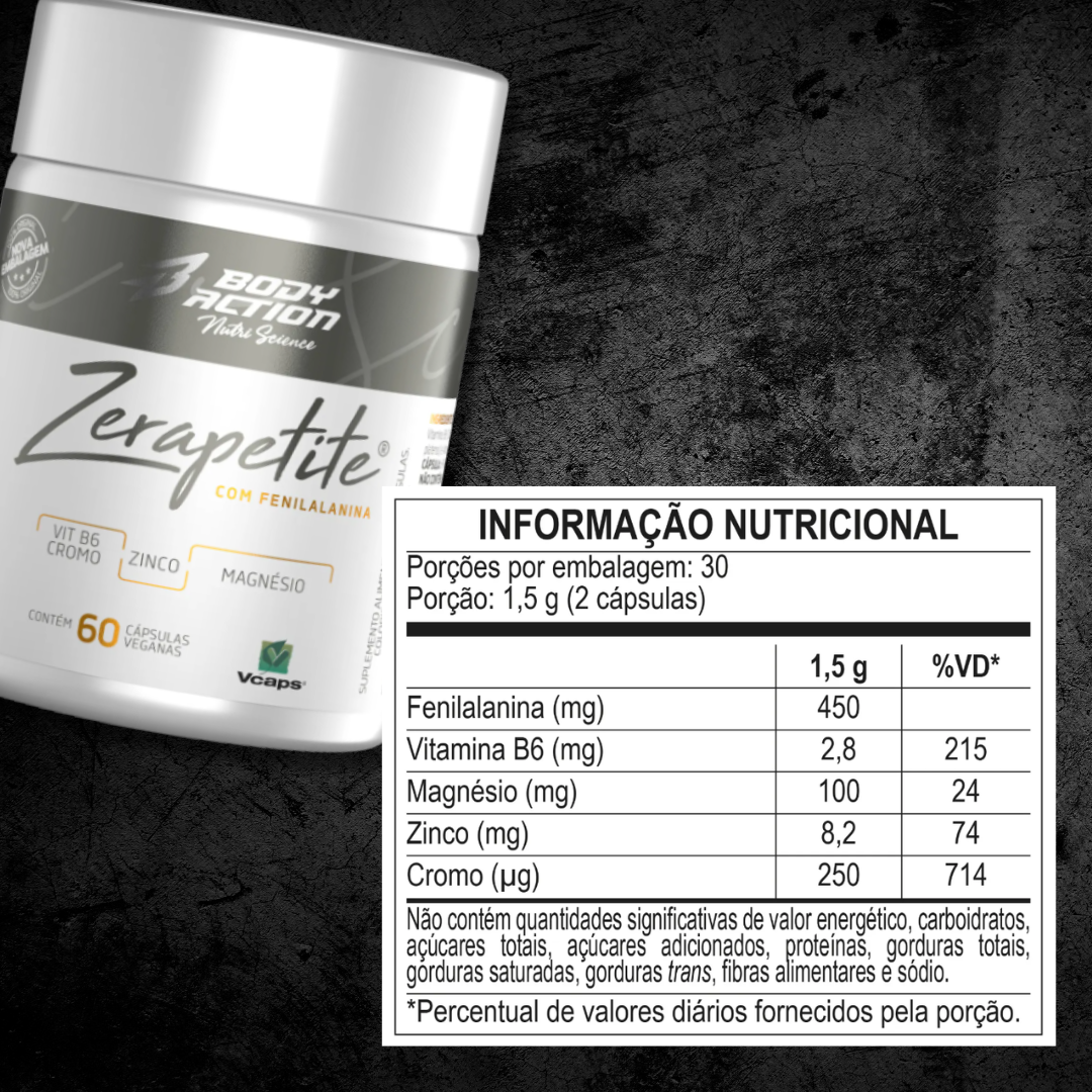 BODYACTION TERMOGENICO ZERAPETITE 60CPS