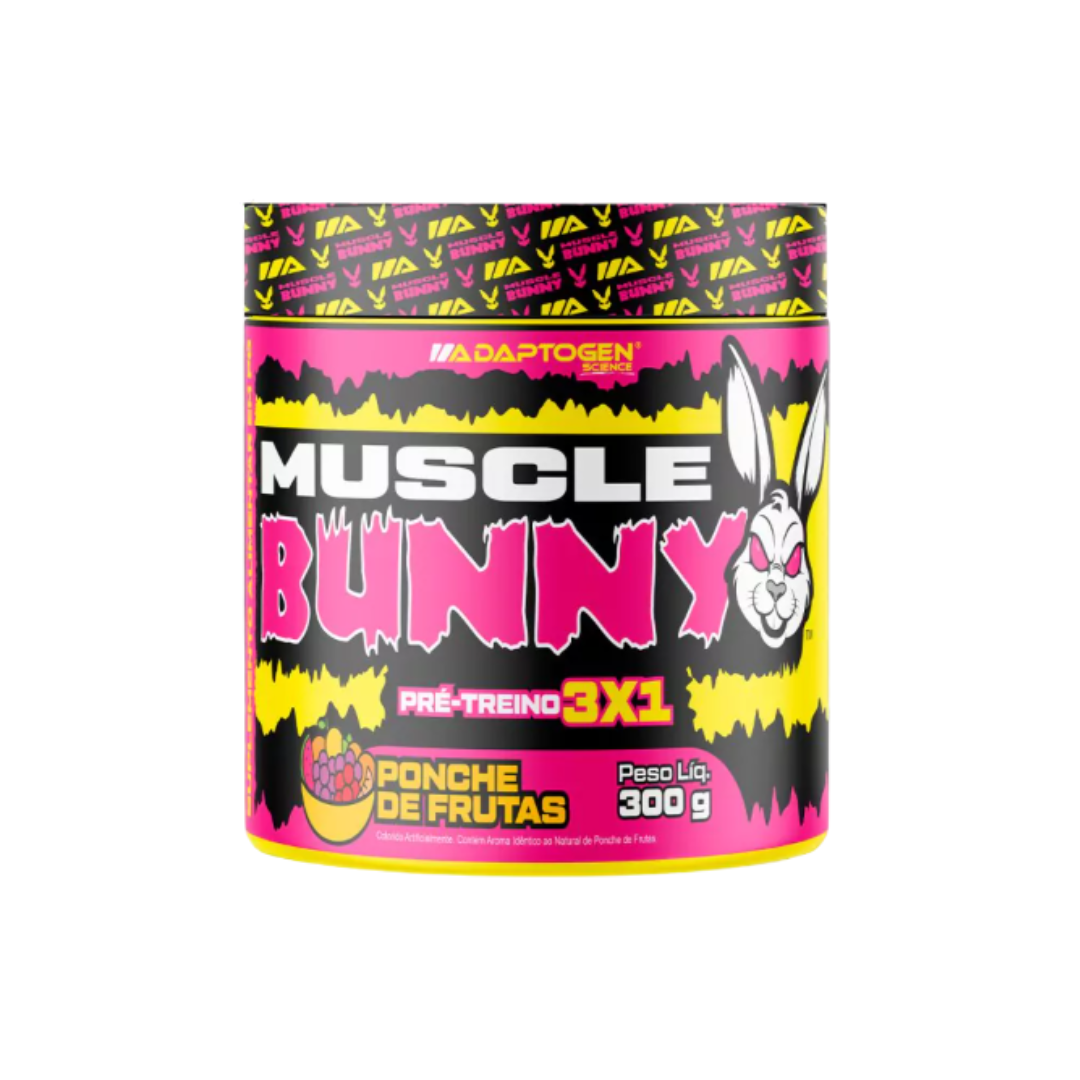 ADAPTOGEN PRE-TREINO MUSCLE BUNNY POTE 300G