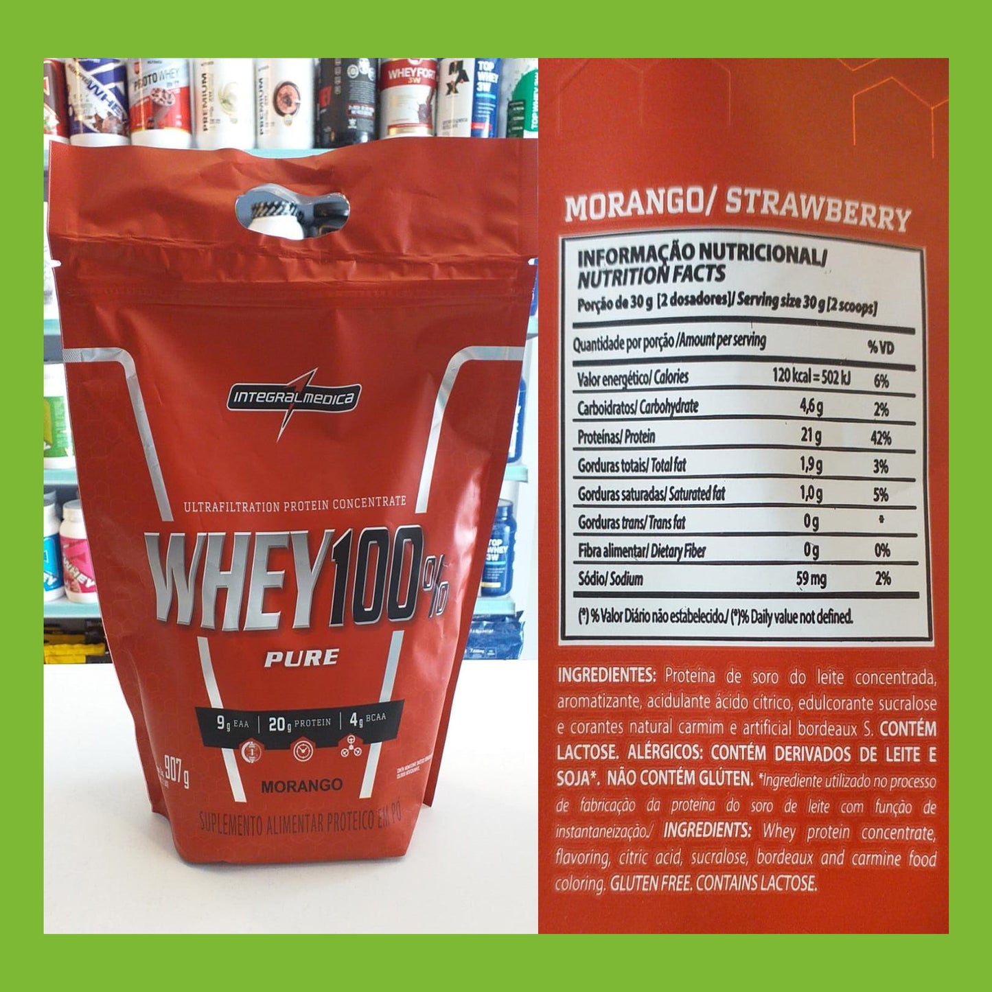 INTEGRAL MÉDICA WHEY CONCENTRADO 100% PURE