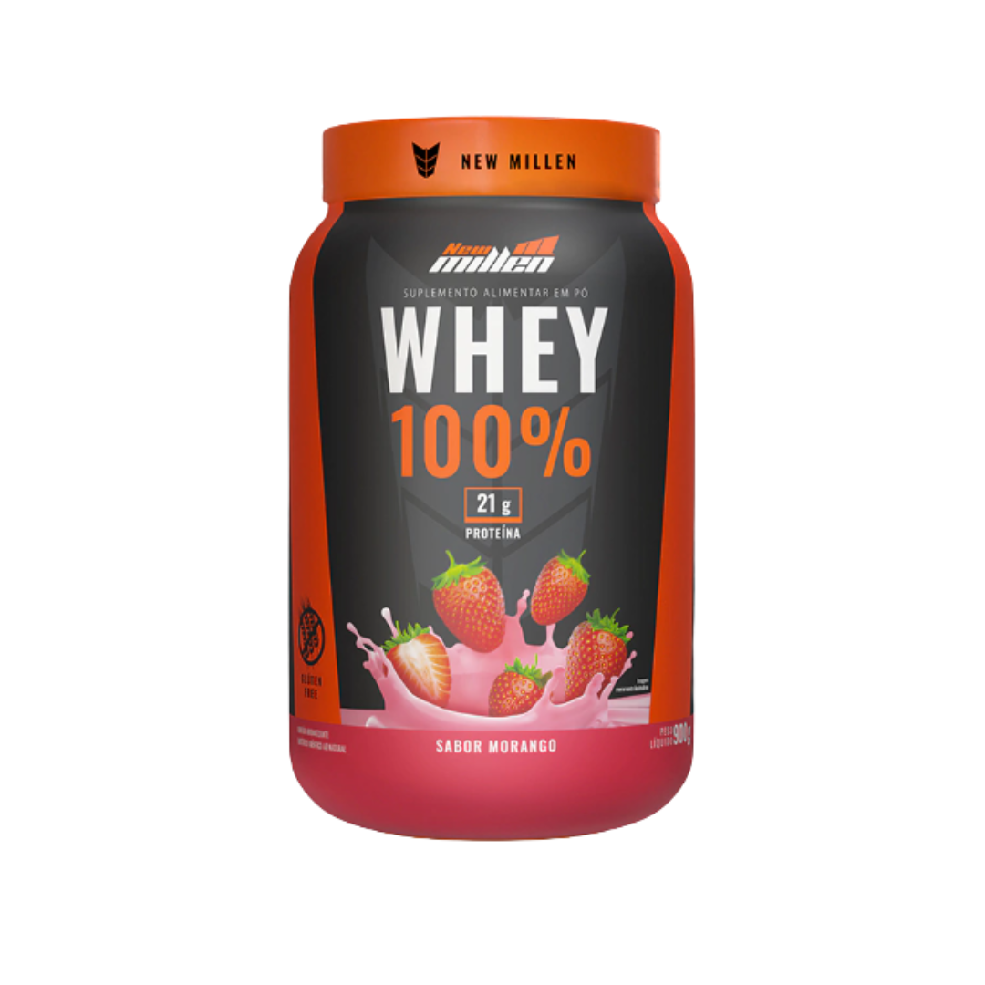 NEW MILLEN WHEY CONCENTRADO 100% POTE 900G