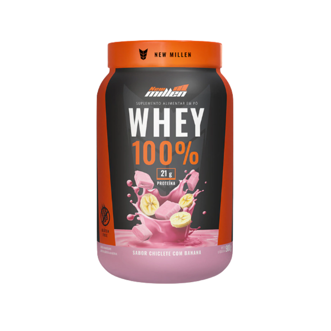 NEW MILLEN WHEY CONCENTRADO 100% POTE 900G