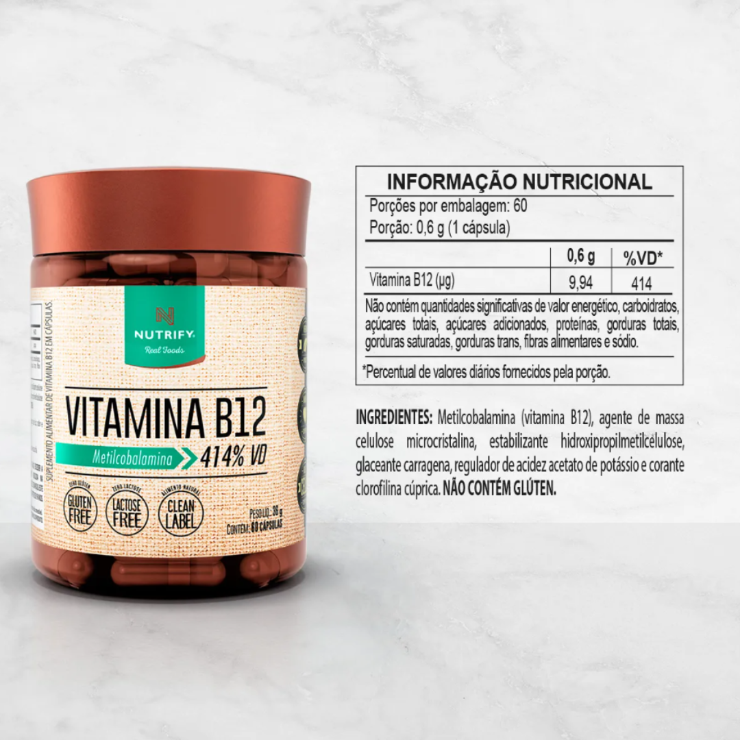 NUTRIFY VITAMINA B12 POTE 60CPS