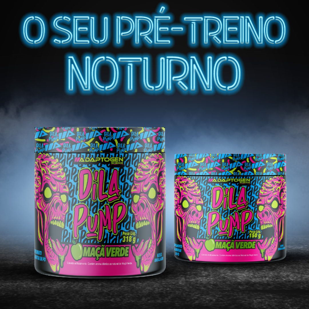 ADAPTOGEN PRÉ-TREINO DILA PUMP (SEM CAFEINA) POTE 318G