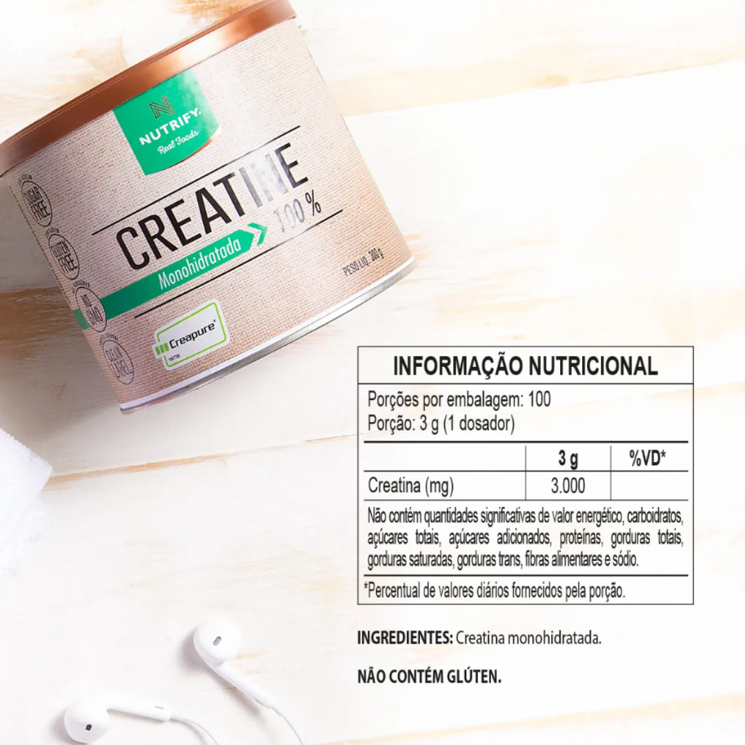 NUTRIFY CREATINA CREAPURE NUTRIFY LATA 300G