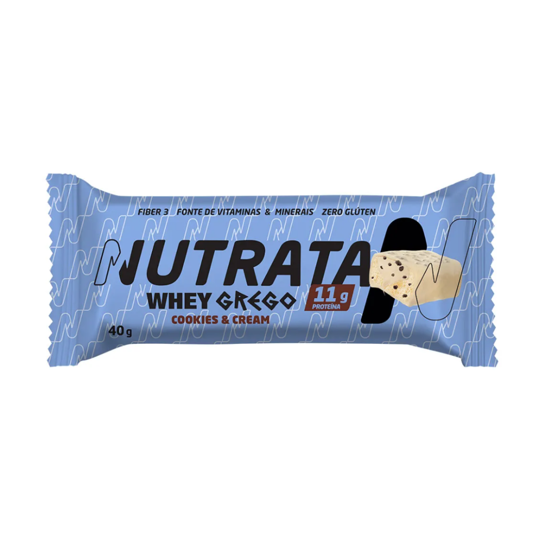 NUTRATA BARRA GREGO BAR 40G SABOR:SABOR;COOKIES & CREAM