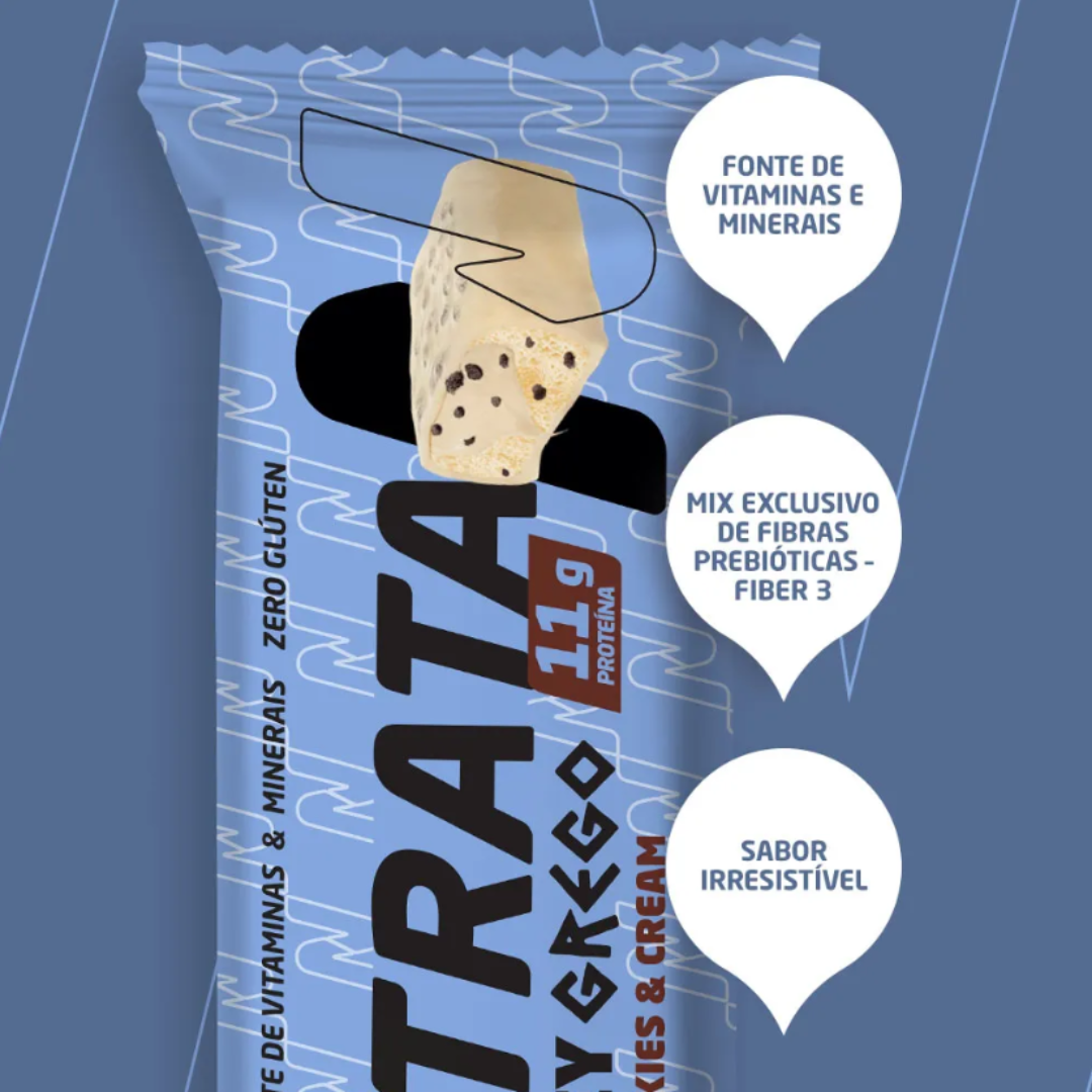 NUTRATA BARRA GREGO BAR 40G SABOR:SABOR;COOKIES & CREAM