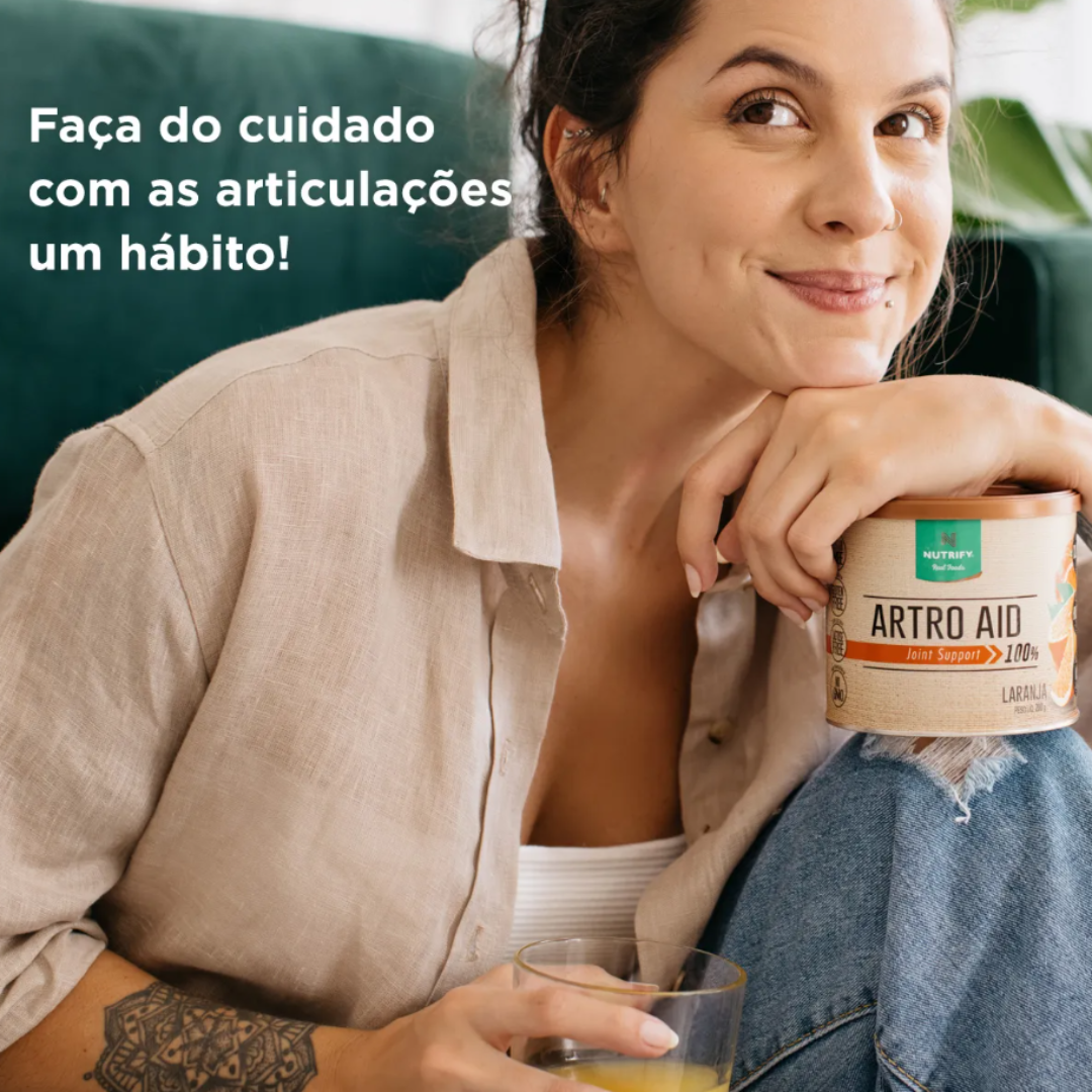 NUTRIFY COLÁGENO ARTRO AID LATA 200G LARANJA