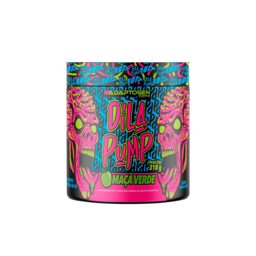 ADAPTOGEN PRÉ-TREINO DILA PUMP (SEM CAFEINA) POTE 318G
