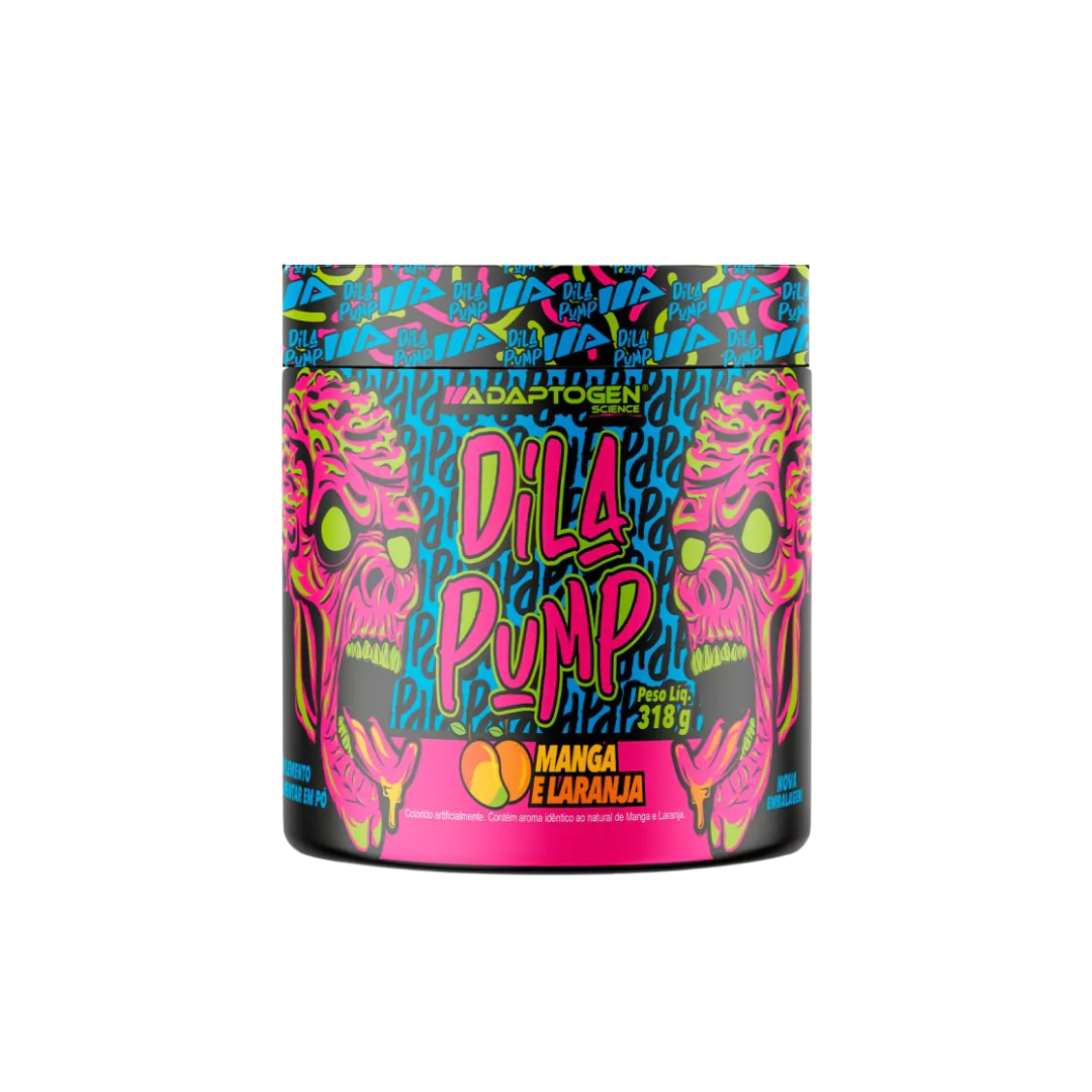ADAPTOGEN PRÉ-TREINO DILA PUMP (SEM CAFEINA) POTE 318G