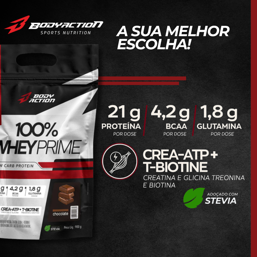 BODYACTION WHEY 100% PRIME REFIL 900G