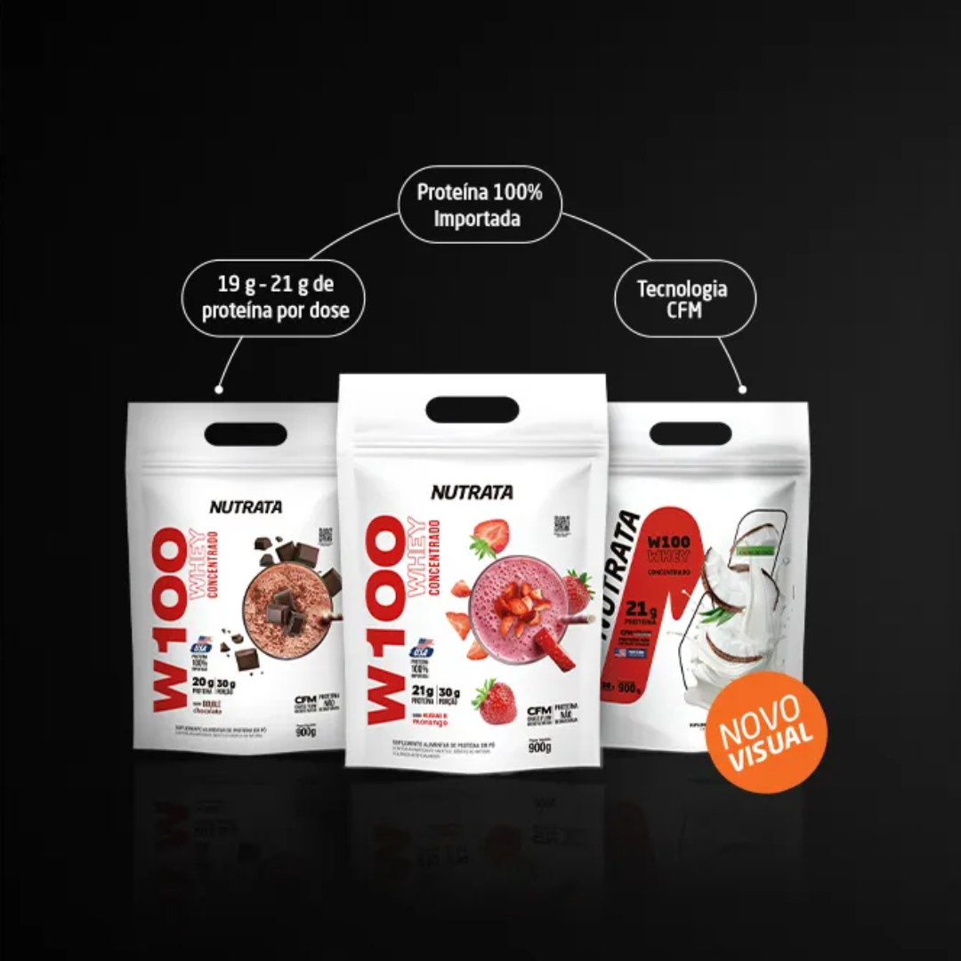 NUTRATA WHEY CONCENTRADO 100% REFIL 900G