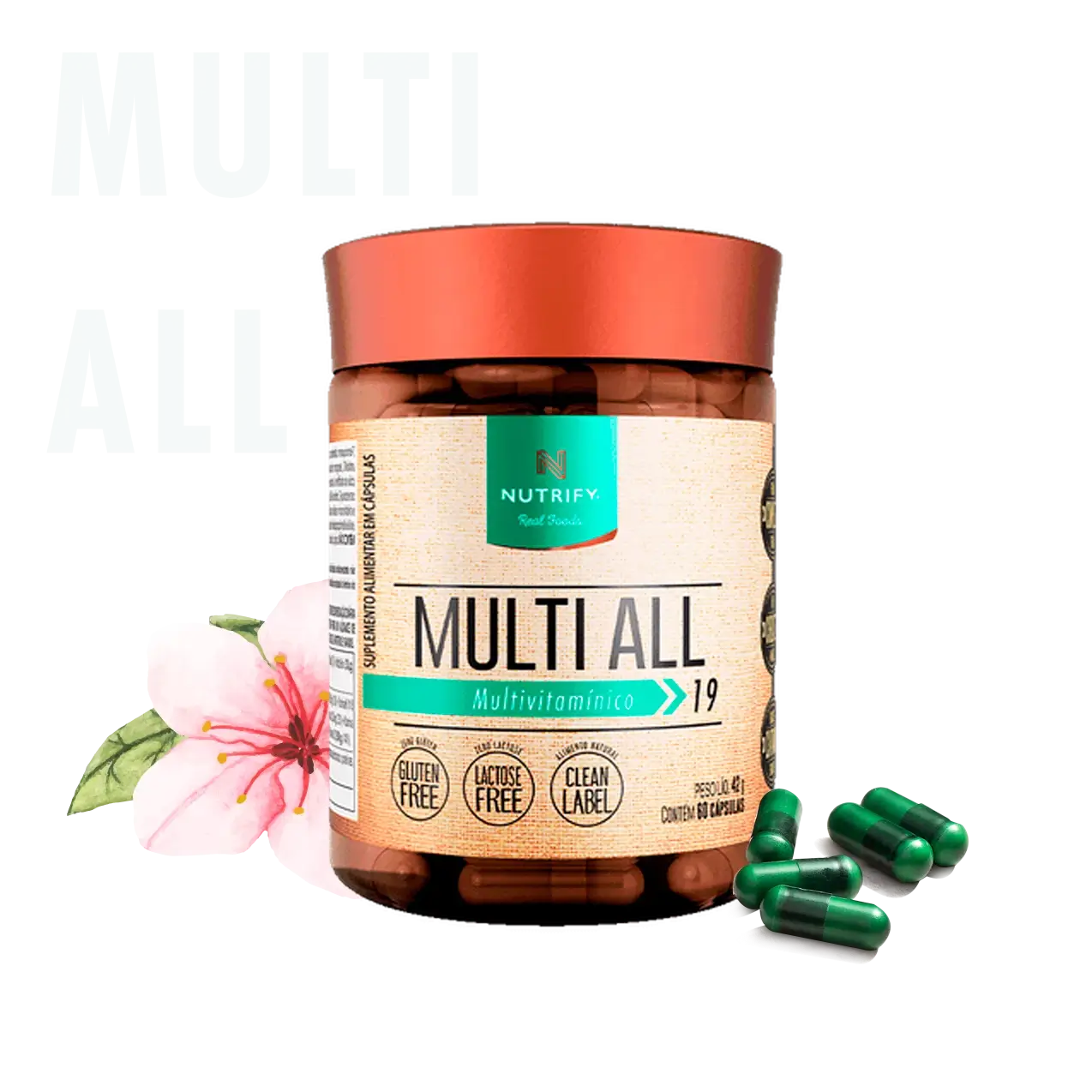 NUTRIFY MULTIVITAMINICO MULTI-ALL 60 CAPSULAS
