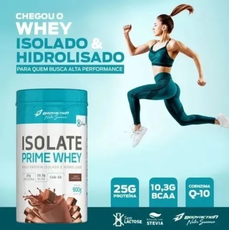 BODYACTION WHEY ISOLADO ISOLATE PRIME POTE 900G