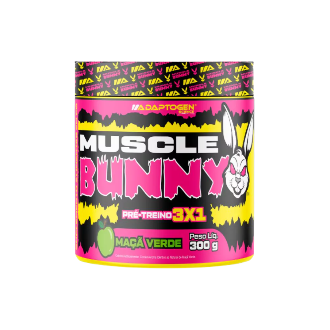 ADAPTOGEN PRE-TREINO MUSCLE BUNNY POTE 300G