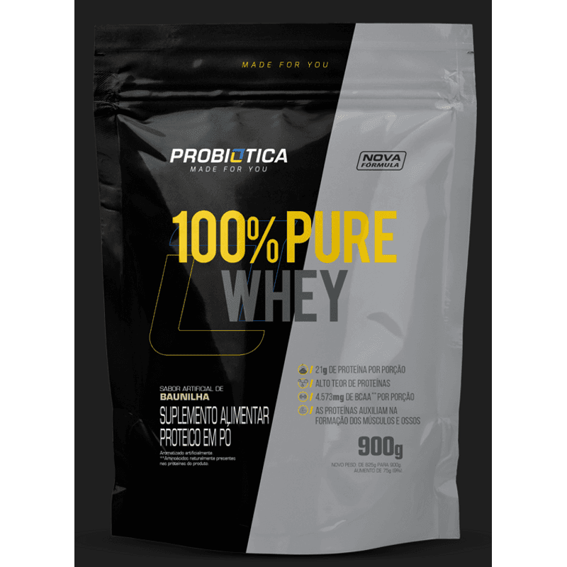 PROBIÓTICA WHEY CONCENTRADO 100% PURE