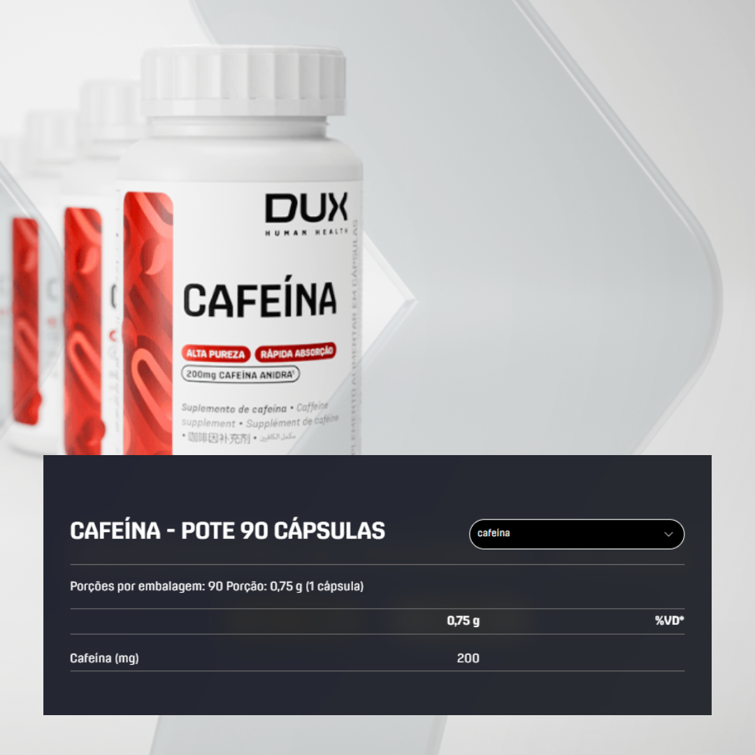 DUX TERMOGÊNICO CAFEÍNA POTE 90CPS