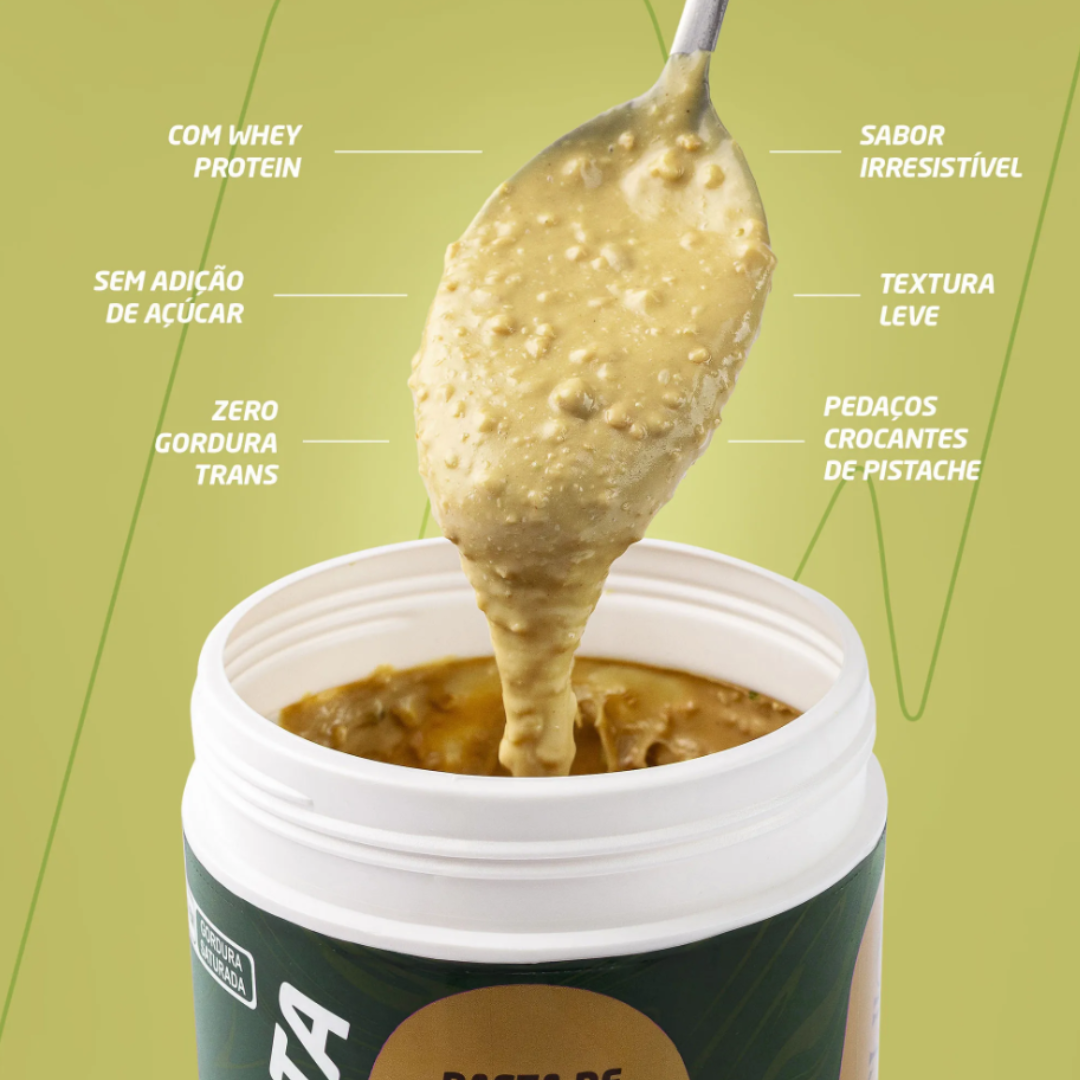 NUTRATA PASTA DE AMENDOIM POTE 400G SABOR: BACIO DI LATTE (PISTACHE)