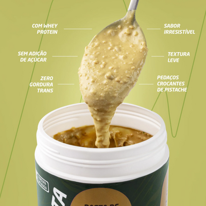 NUTRATA PASTA DE AMENDOIM POTE 400G SABOR: BACIO DI LATTE (PISTACHE)