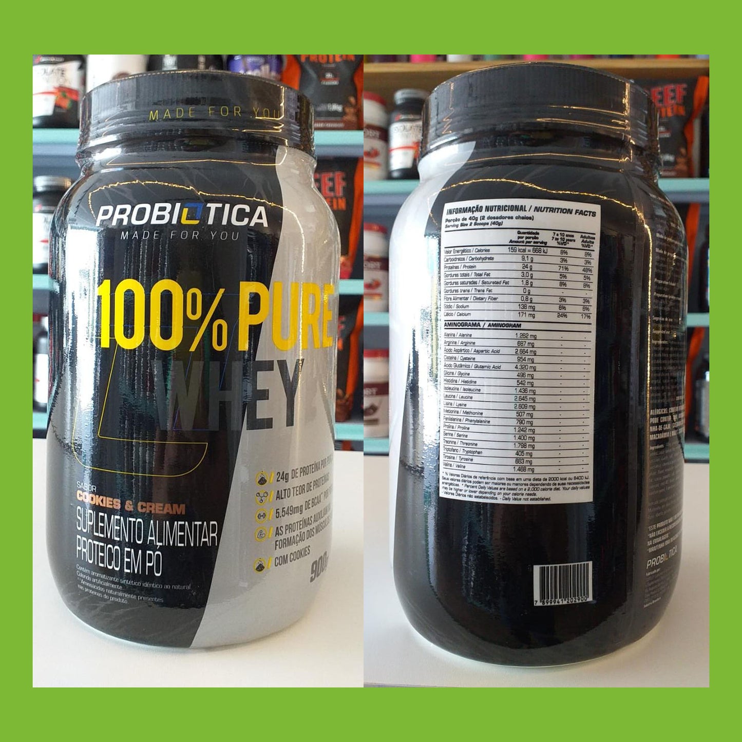 PROBIÓTICA WHEY CONCENTRADO 100% PURE