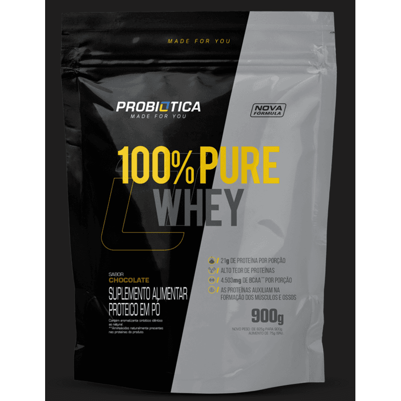 PROBIÓTICA WHEY CONCENTRADO 100% PURE