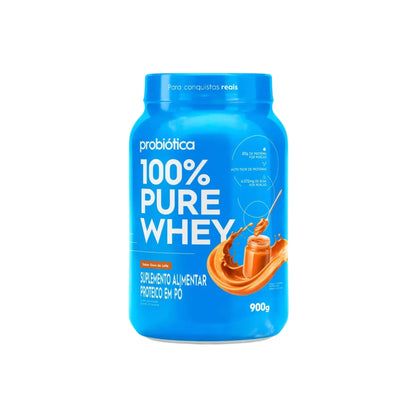 PROBIÓTICA WHEY CONCENTRADO 100% PURE PESO:900G POTE;SABOR:DOCE DE LEITE
