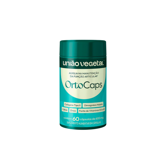UNIÃO VEGETAL ORTOCAPS (COLAGENO TIPO II) 600MG 60CPS