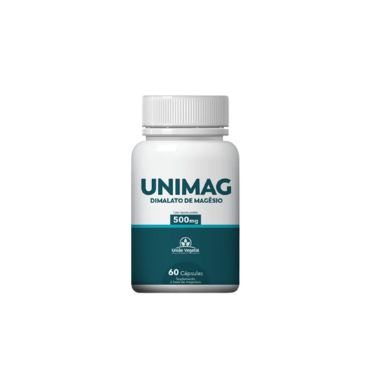 UNIÃO VEGETAL MAGNÉSIO DIMALATO UNIMAG 60CPS