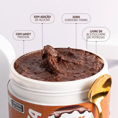 NUTRATA PASTA DE AMENDOIM C/ WHEY POTE 600G SABOR BROWNIE