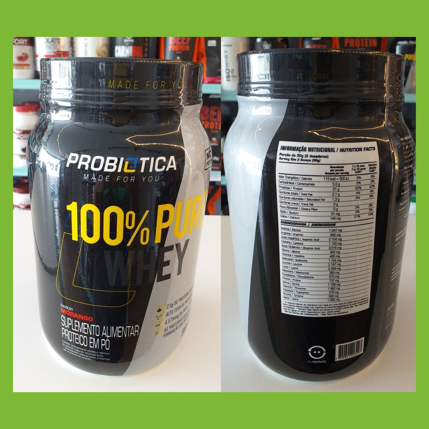 PROBIÓTICA WHEY CONCENTRADO 100% PURE