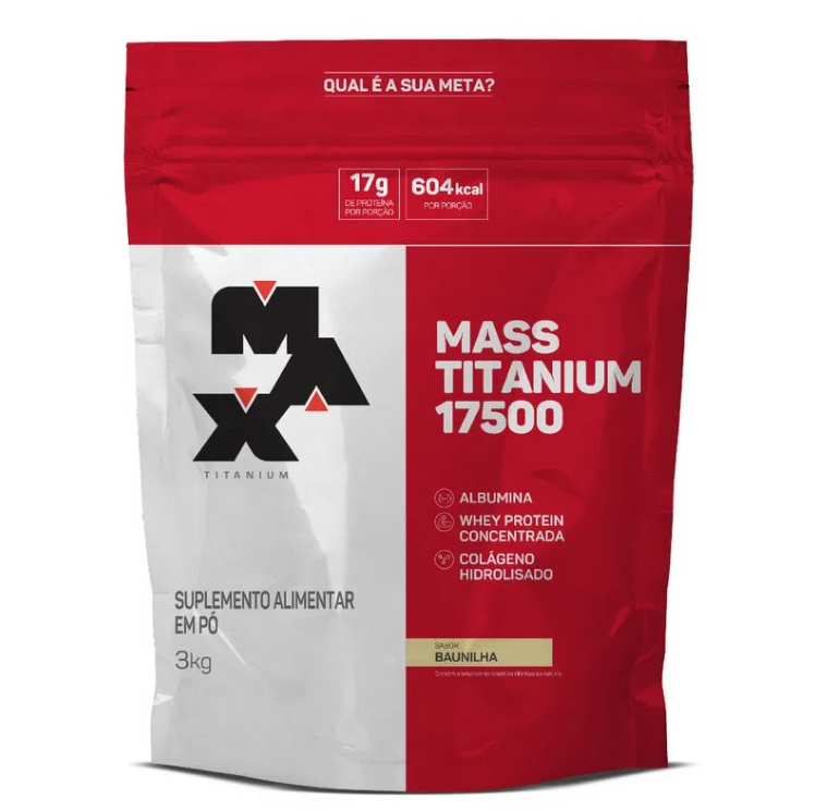 MAX TITANIUM HIPERCALÓRICO MASS TITANIUM 17500 3KG