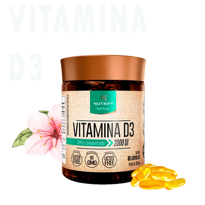 NUTRIFY VITAMINA D3 60 CAPSULAS