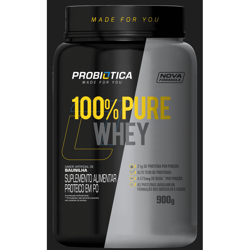 PROBIÓTICA WHEY CONCENTRADO 100% PURE