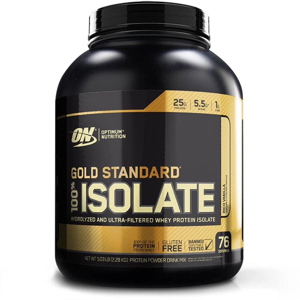 OPTIMUM NUTRITION WHEY GOLD ISOLADO POTE 2,280KG BAUNILHA