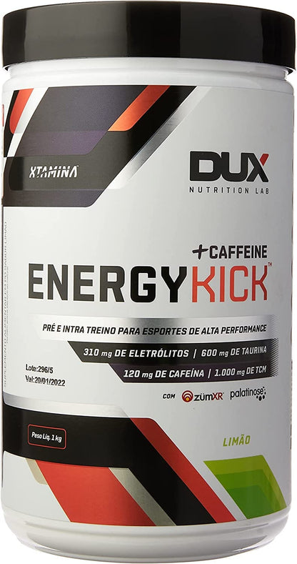 DUX ENERGY KICK CAFFEINE POTE 1KG LIMÃO