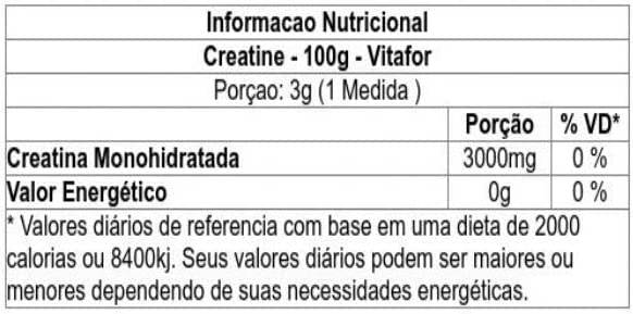 VITAFOR CREATINE POTE 100G